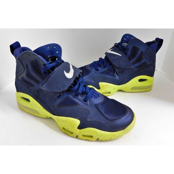 Nike Air Max‎ Express 525224-401 Mens Basketball Shoes Navy Yellow Size 12